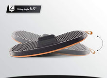 Load image into Gallery viewer, FEZIBO Standing Desk Mat with Anti Fatigue Bar, Wooden Wobble Balance Board with Ergonomic Design Comfort Floor Mat (Medium, Obsidian Black)

