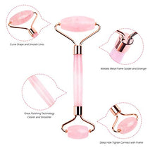 Load image into Gallery viewer, Deciniee Jade Roller and Gua Sha Tools Set - Anti Aging Rose Quartz Roller Massager - 100% Real Natural Jade Roller for Face, Eye, Neck - Beauty Jade Facial Roller for Slimming &amp; Firming
