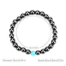 Load image into Gallery viewer, Magnetic Healing Bracelet Hematite Bead Opal Bangle Arthritis Pain Relief Weight Loss Women Men
