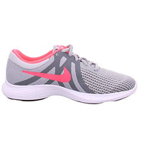 Load image into Gallery viewer, Nike Girl's Revolution 4 (GS) Running Shoe, Wolf Grey/Racer Pink-Cool Grey-White, 4.5Y Youth US Big Kid
