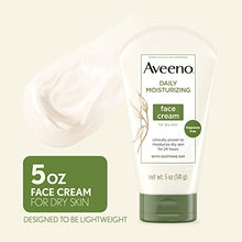 Load image into Gallery viewer, Aveeno Daily Moisturizing Fragrance-Free Face &amp; Neck Cream, Oat Facial Moisturizer for Dry Skin, 5 oz, &amp; Aveeno Daily Moisturizing Body Lotion with Soothing Oat, 2.5 oz, Two Pack
