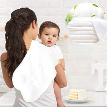Load image into Gallery viewer, Muslin Burp Cloths 100% Cotton 6 Layers Large 10''x20'' Extra Soft and Absorbent 5 Pack by YOOFOSS
