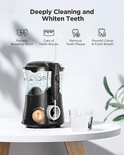 Load image into Gallery viewer, Water Flossers for Teeth , 600ML Dental Water Teeth Cleaner with 8 Jet Tips for Family , 10 Adjustable Pressure , Electric Dental Pick Flosser for Teeth or Braces (Black)
