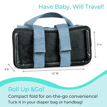 Load image into Gallery viewer, Portable High Chair for Travel with Exclusive Compact Tray - Travel High Chair Seat Safely Attaches to Most Chairs - Toddler &amp; Baby Travel Essential - Baby Travel Accessories
