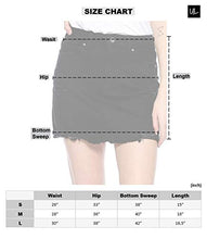 Load image into Gallery viewer, Urban Look Women's Distressed Denim Mini Skirts (Small, A Dark Wash)
