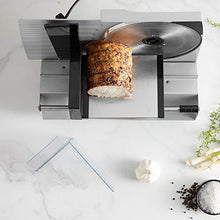 Load image into Gallery viewer, VonShef Meat Slicer Electric Stainless Steel Food Cutting Machine Deli Meats, Cheese, Bread, Vegetables – Thickness Control, Sliding Plate, Food Pusher, Anti Slip Feet
