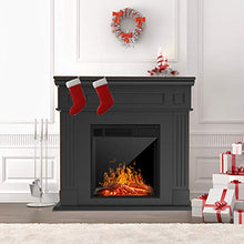 Load image into Gallery viewer, KUPPET 44 Inches Electric Fireplace - Space Fireplace Heater, Log Hearth with Realistic Flame and Remote Control
