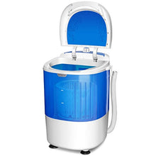 Load image into Gallery viewer, COSTWAY Mini Washing Machine with Spin Dryer, Electric Compact Laundry Machines Portable Durable Design Washer Energy Saving, Rotary Controller(Blue)
