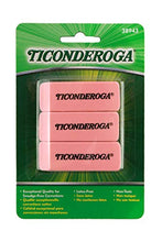 Load image into Gallery viewer, Dixon Ticonderoga - (38943) Ticonderoga Pink Carnation Erasers, (Medium), (2-5/16 by 13/16 by 7/17 Inches) (2-Pack of 3)
