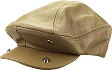 Load image into Gallery viewer, KBL-108 DBR L/XL Genuine Leather Ascot Ivy Newsboy Hat
