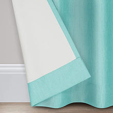 Load image into Gallery viewer, ECLIPSE Kendall Modern Blackout Thermal Rod Pocket Window Curtain for Bedroom or Living Room (1 Panel), 42" x 63", Pool
