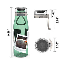 Load image into Gallery viewer, Zak Designs Star Wars The Mandalorian Plastic Water Bottle with Push Button Action, Locking Lid, and Portable Carry Loop, Includes 2 Reusable Straws, (25oz, Baby Yoda/The Child, BPA-Free)
