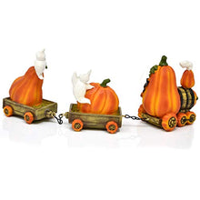 Load image into Gallery viewer, Gift Boutique Express Train Table Decor - 3-Piece Set Mini Stone Resin Figurines for Office Desk Shelf Kitchen Mantle Centerpiece Holiday Home Tabletop Decoration Collectibles
