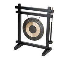 Load image into Gallery viewer, Woodstock Chimes WDG The Original Guaranteed Musically Tuned Chime Desk Gong, Black/Bronze
