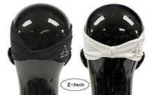 Load image into Gallery viewer, Value 2-Pack, Mens Headband - Guys Sweatband &amp; Sports Headbands Moisture Wicking Workout Sweatbands for Running, CrossTrain, Skiing and bike helmet friendly - Value Pack - 1-Black &amp; 1-White Sweatbands
