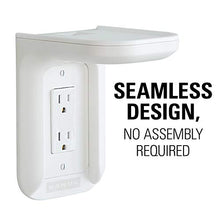 Load image into Gallery viewer, Sanus Outlet Shelf - Holds Any Device Up To 10lbs &amp; Installs In Seconds - Includes Standard &amp; Decora Style Outlet Covers &amp; Integrated Cable Management Channel - Works For Sonos &amp; Smart Home Speakers
