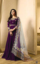 Load image into Gallery viewer, New Desiner Indian/Pakistani Ethnic wear Georgette Anarkali Gown LT (Purple, X-LARGE-44)
