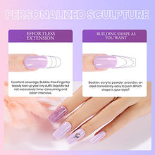 Load image into Gallery viewer, Beetles Acrylic Powder Nail Kit 6 Colors Grape Vine Purple Acrylic Nails Professional Powder Set Nail Extension Art Gifts for Women DIY at Home
