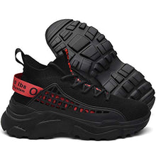 Load image into Gallery viewer, SANNAX Mens Fashion Sneakers Walking Shoes Sports Shoe Vogue Stylish Athletic Walking Running Shoes Casual Sneaker Black
