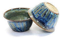 Load image into Gallery viewer, Handmade Ceramic Cereal Bowl with Floating Blue and Sapphire Glazes
