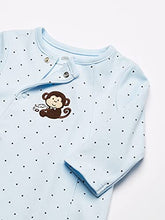 Load image into Gallery viewer, Little Me Baby-Boys Monkey Star Footie, Light Blue, Newborn
