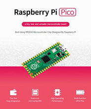 Load image into Gallery viewer, Raspberry Pi Pico with Pre-Soldered Header Microcontroller Mini Development Board Based on Raspberry Pi RP2040 Chip,Dual-Core ARM Cortex M0+ Processor, Flexible Clock Running up to 133 MHz
