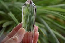 Load image into Gallery viewer, Real Tibet Himalayan High Altitude 99% Water Clear 24 Sided Crystal Point Quartz Vogel Wand 4.80 Inch Spiritual Reiki Healing
