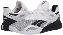 Load image into Gallery viewer, Reebok Men's Nano X Cross Trainer Running Shoes, White/Black, 15 M US

