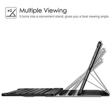 Load image into Gallery viewer, Fintie Keyboard Case for Samsung Galaxy Tab S6 Lite 10.4'' 2020 Model SM-P610 (Wi-Fi) SM-P615 (LTE), Slim Stand Cover with Secure S Pen Holder Detachable Wireless Bluetooth Keyboard, Black
