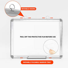 Load image into Gallery viewer, Small Dry Erase White Board 16" x 12" Magnetic Hanging White Board for Wall Portable Mini Whiteboard for Kids, Students &amp; Teachers
