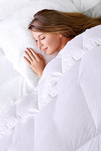 Load image into Gallery viewer, D &amp; G THE DUCK AND GOOSE CO All-Season Quilted Comforter Queen Size, Light Weight Duvet Insert from 233T Peach Skin Fabric &amp;350gsm Down Alternative Fiber, Hotel Quality &amp; Machine Washable
