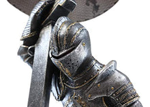 Load image into Gallery viewer, Ebros Gift The Accolade Medieval Kneeling Knight of Chivalry Suit of Armor Knighthood Ceremony Side Table Lamp Statue 22" Tall Renaissance Crusaders Decor Figurine Kings and Knights (2)
