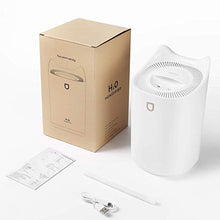 Load image into Gallery viewer, Cool Mist Humidifiers for Bedroom USB,SIXKIWI,Easy Clean/Top Fill/Never Leak/None Mildew/Dual Sprayer,3L 20hrs for Large Room,Colorful Night Light Auto Off for Home Office Baby(White)
