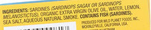 Load image into Gallery viewer, Wild Planet Wild Sardines in Extra Virgin Olive Oil with Lemon, Keto and Paleo, 3rd Party Mercury Tested, 4.4 Ounce
