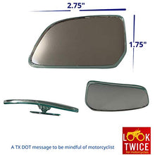 Load image into Gallery viewer, Blind Spot Mirrors [Original Part Look - Fits Shape of Car Door Mirror] Fully Adjustable with Plastic Frame - Model OEM for Blindside and Engineered for optimized viewing image by Utopicar (2 pack)
