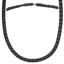 Load image into Gallery viewer, MagnetRX® Titanium Magnetic Therapy Necklace - Natural Pain Relief for Neck Arthritis, Back, Shoulder Pain, Headache and Migraine Relief Magnetic Necklace (Black, 21.5 Inches)
