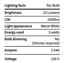 Load image into Gallery viewer, Brightown Outdoor String Lights-2 Pack 25Ft G40 Globe Patio Lights with 26 Edison Glass Bulbs(1 Spare), Waterproof Connectable Hanging Light for Backyard Porch Balcony Decor, E12 Socket Base, Black
