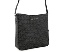 Load image into Gallery viewer, Michael Kors Jet Set Large Messenger Bag Crossbody Black MK Signature
