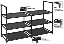 Load image into Gallery viewer, fiducial home 3 Tiers Shoe Rack 12-15 Pairs Sturdy Shoe Shelf
