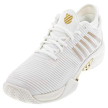 Load image into Gallery viewer, K-Swiss Men`s Hypercourt Supreme Tennis Shoes White Alyssum and Gold (13 White Alyssum and Gold)
