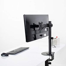 Load image into Gallery viewer, VIVO Steel Reinforcement Bracket Mount Plate for Thin, Glass, and Other Fragile Table Tops, Clamp Compatible with Most Monitor Stand C-Clamp Installations, Black, STAND-AC01R
