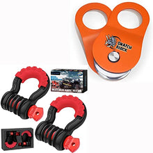 Load image into Gallery viewer, TICONN 10 Ton Winch Snatch Block+2 Pack D Ring Shackle

