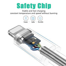 Load image into Gallery viewer, SHARLLEN Lightning Cable Spring iPhone Charger Cable 5 Pack [3/6/10FT] USB Fast Charging &amp; Data Sync Cord Long Charging Cable Compatible iPhone Xs/MAX/XR/X/8/8P/7/7P/6/iPad/iPod(Black)

