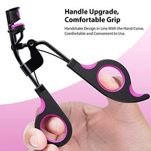 Load image into Gallery viewer, Kaasage Eyelash Curler with Pads - Lash Curler with Eyebrow Tweezer &amp; 5 Extra Silicone Replacement Pads, Get Perfect Curl in 5 Seconds
