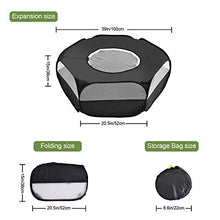 Load image into Gallery viewer, RUCKO Small Pet Playpen, Upgraded Small Animal Playpen with Zip Cover Durable 1/2 Net &amp; 1/2 Cloth Cage for Hedgehogs, Chinchillas, Bunny, Hamster, Cat, etc
