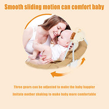 Load image into Gallery viewer, Rocking Cradle Baby Bassinet-Automatic Baby Basket Electric Rocking Multifunction Baby Swing Cradle Bed,Portable Bassinet Cradle Infant-to-Toddler Rocker with Remote , Music, Adjustable Speed(Khaki)
