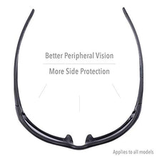 Load image into Gallery viewer, Uvex by Honeywell Hypershock Safety Glasses, Clear Frame with Red Mirror Lens &amp; Anti-Scratch Hardcoat (S2974)
