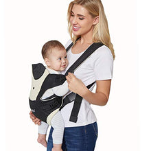 Load image into Gallery viewer, Neotech Care Baby Carrier - Front and Back Carrying - Adjustable, Breathable &amp; Lightweight - for Infant, Child, Toddler - Black with Beige
