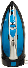 Load image into Gallery viewer, Sunbeam Steam Master 1400 Watt Mid-size Anti-Drip Non-Stick Soleplate Iron with Variable Steam control and 8' Retractable Cord, Black/Blue, GCSBCL-202-000
