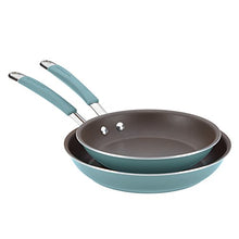Load image into Gallery viewer, Rachael Ray Cucina Nonstick Frying Pan Set / Fry Pan Set / Skillet Set - 9.25 Inch and 11 Inch, Blue
